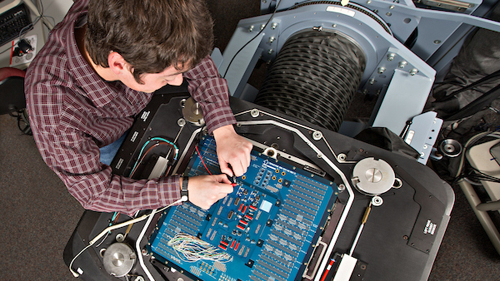 Student working on a project 