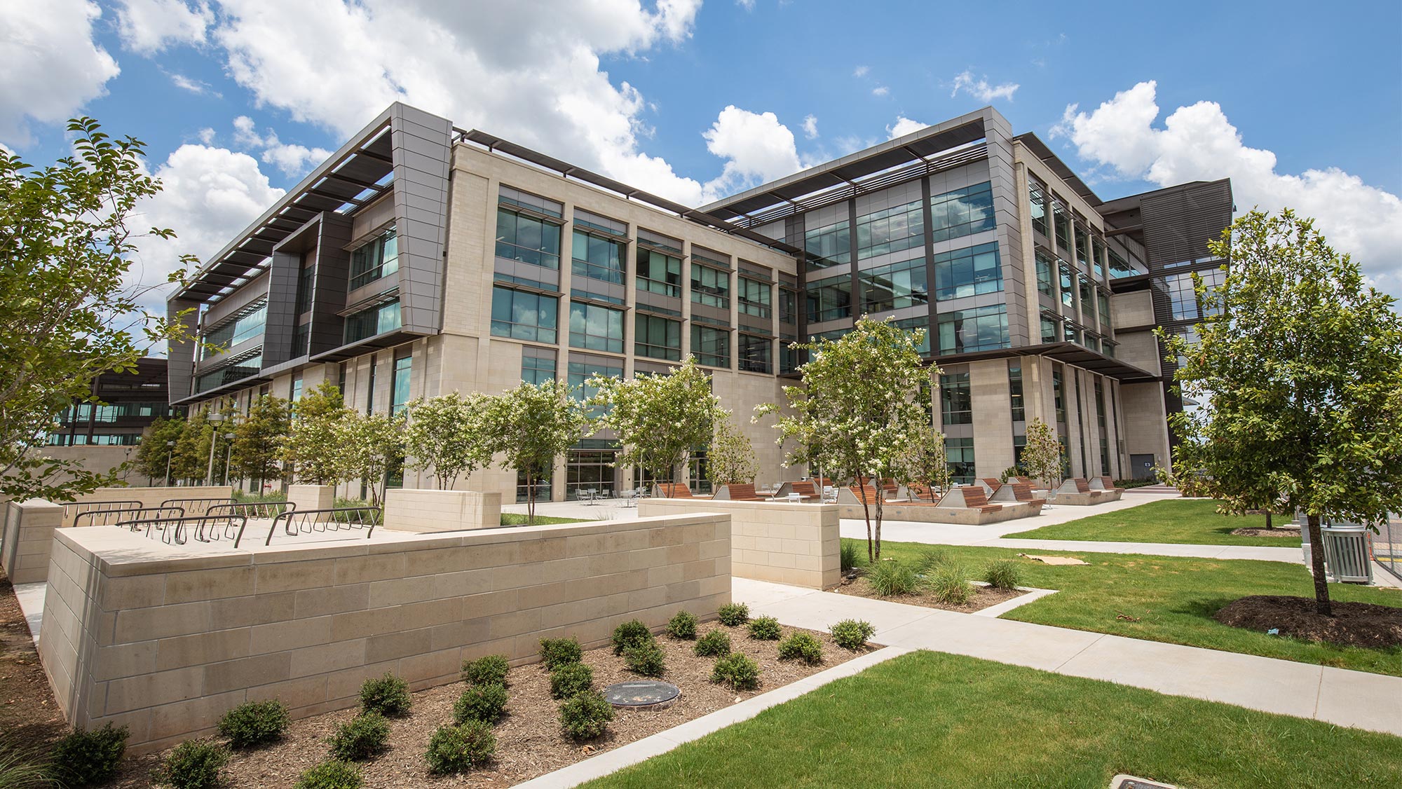 Side shot of the Zachry Engineering Education Complex