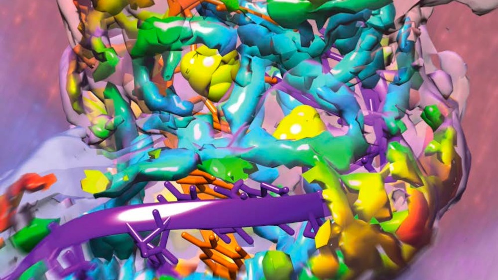 A digitally rendered image of a structure