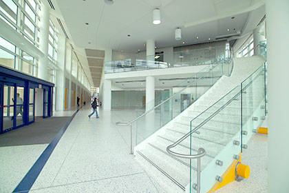 Interior of Jack E. Brown Engineering Building.