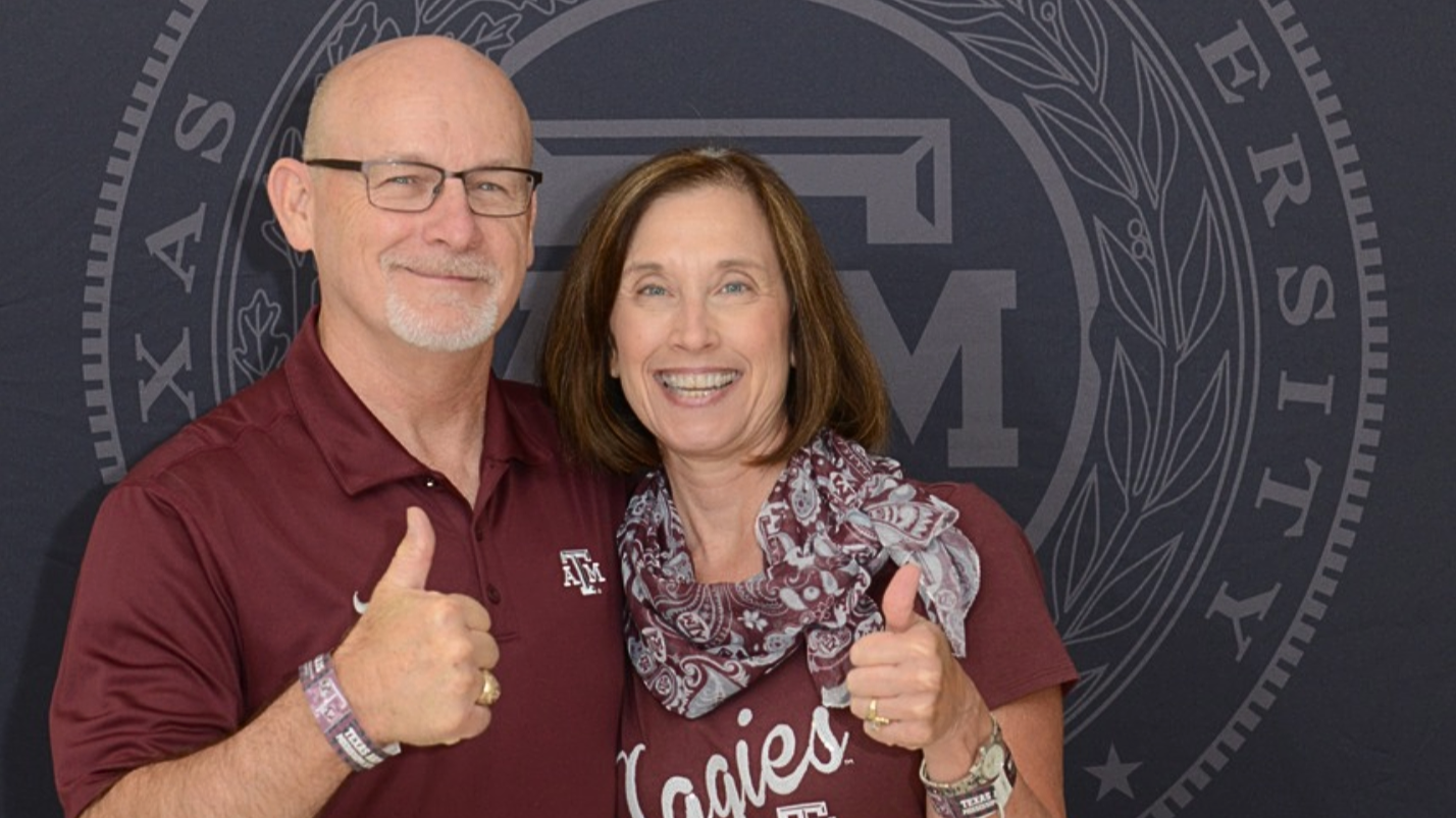 Dennis Segers and wife at scholarship event. 