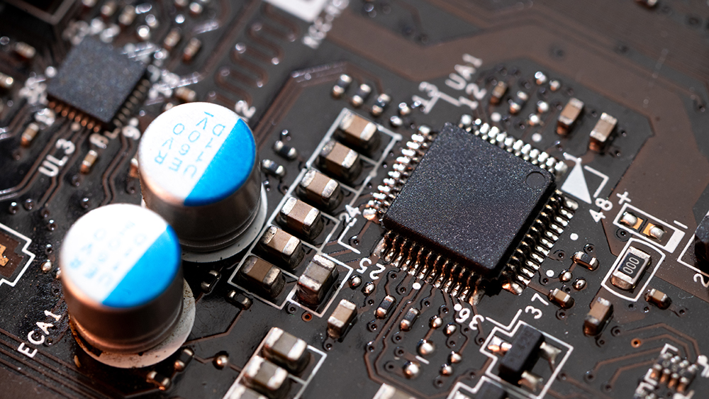 Close up image of a CPU and motherboard.