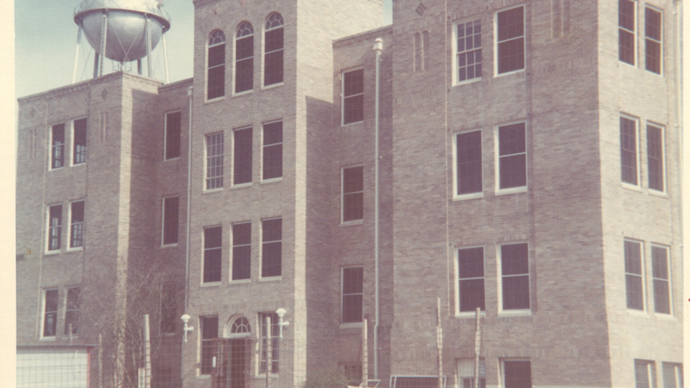 Fermier Hall on the Texas A&M campus circa 1974.