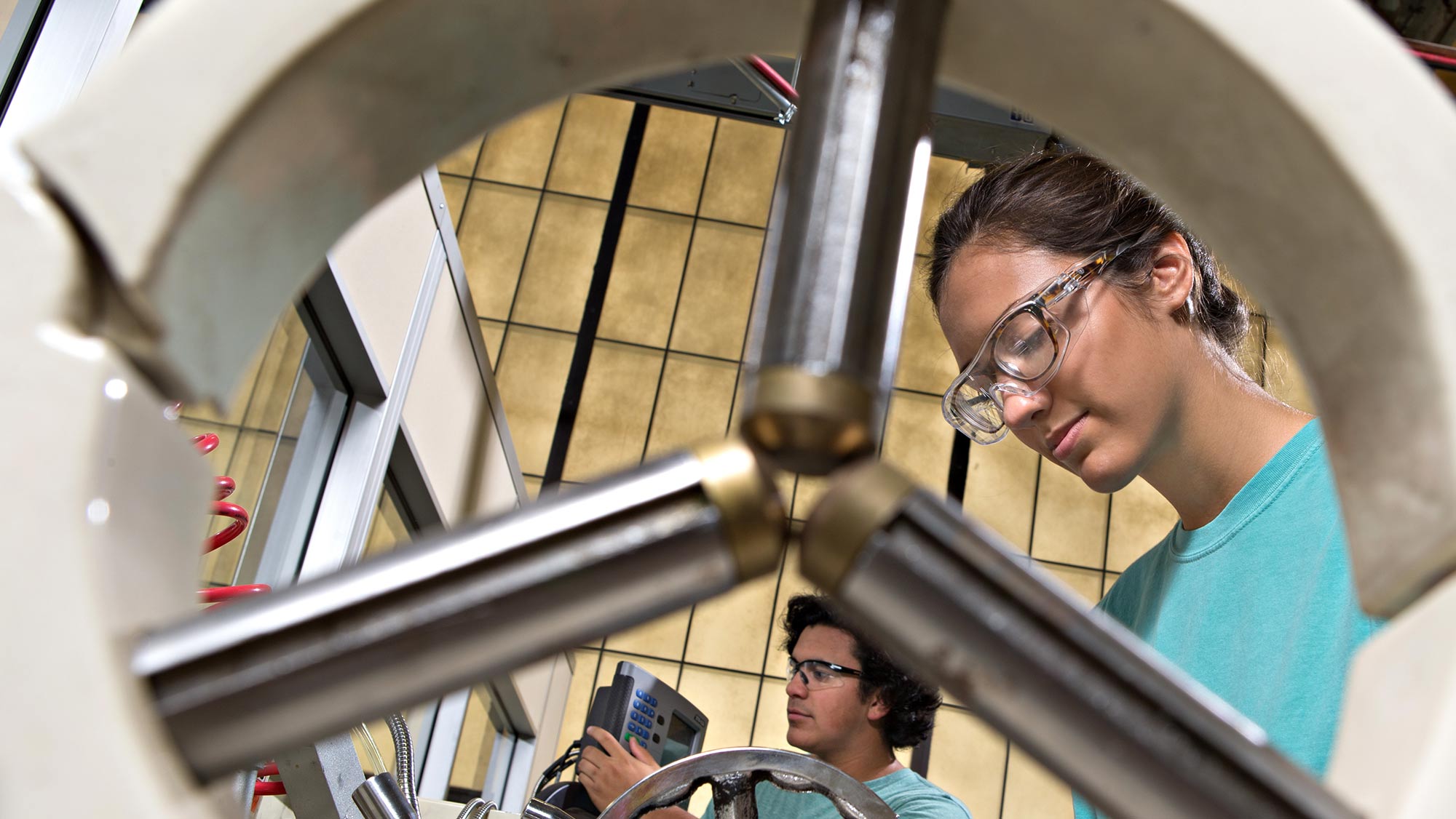 student in workshop