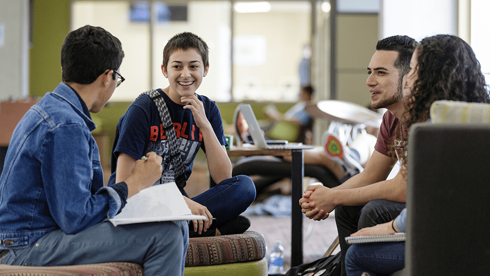 Students sitting together