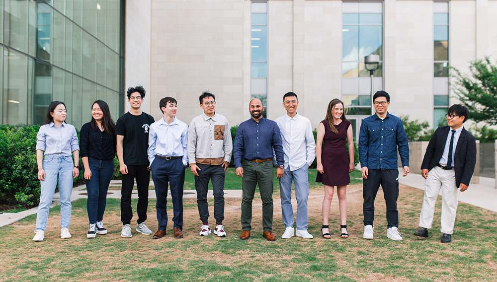 Group of students standing outside