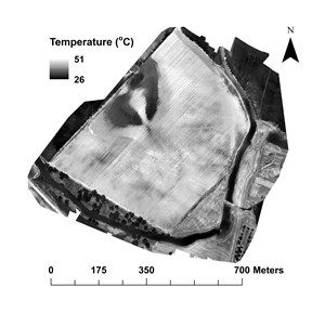 Thermal Image Of A Cotton Field Taken June 10 2016 Cropped