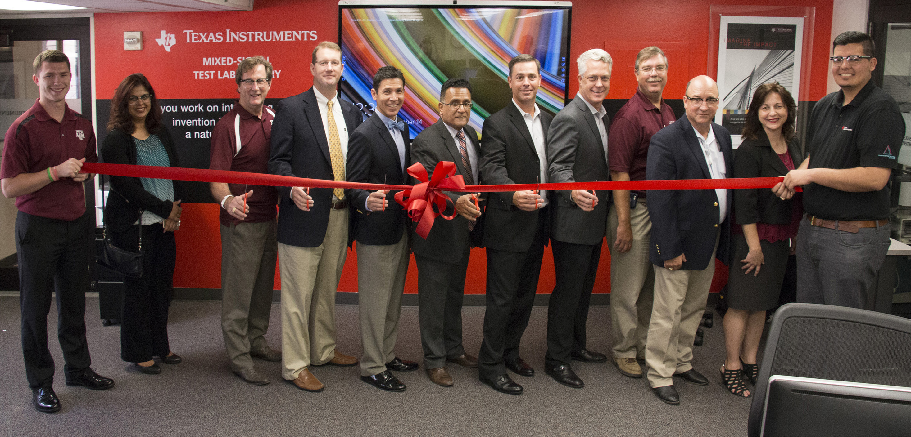 Texas Instruments ribbon cutting