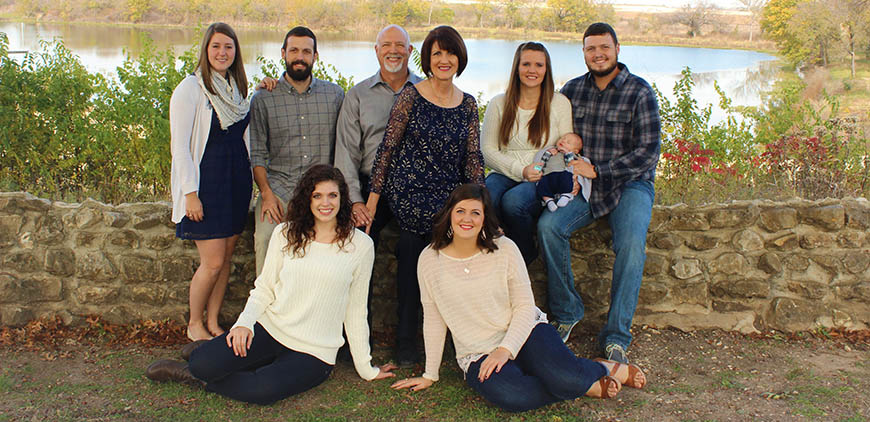 Brent Lyon with his family