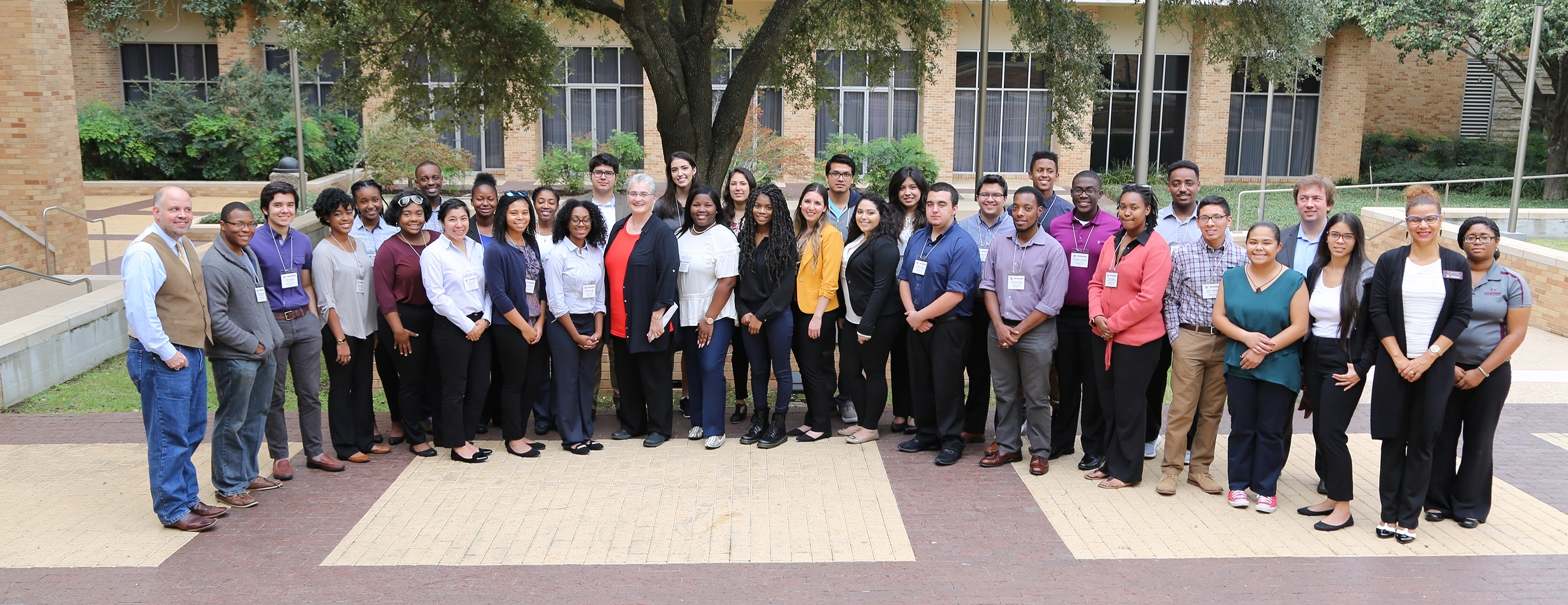 Students and faculties attending Trajectories Toward Graduate School event