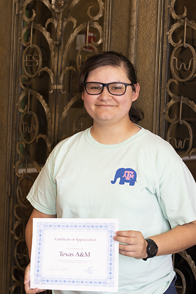 Angelina Garcia, Women in Nuclear student chapter president