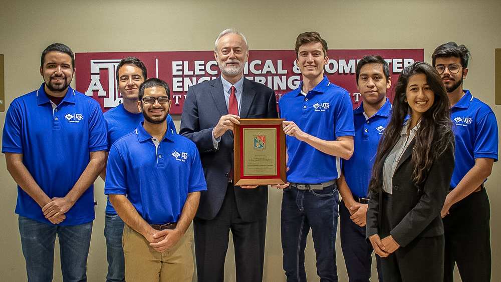 The Texas A&M University Gamma Mu Chapter of the Eta Kappa Nu honor society 