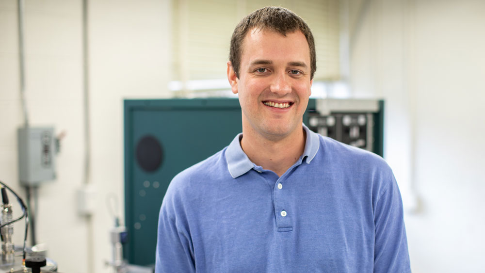 Dr. Matt Pharr in his lab