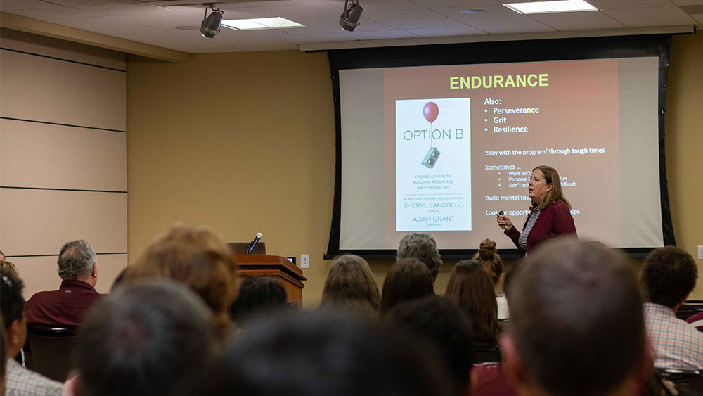 Janeen Judah '81 teaches at Texas A&amp;M Engineering staff workshop