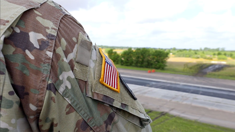 photo of U.S. soldier in profile