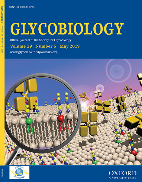 Cover of Glycobiology, Volume 29, Issue 5, May 2019