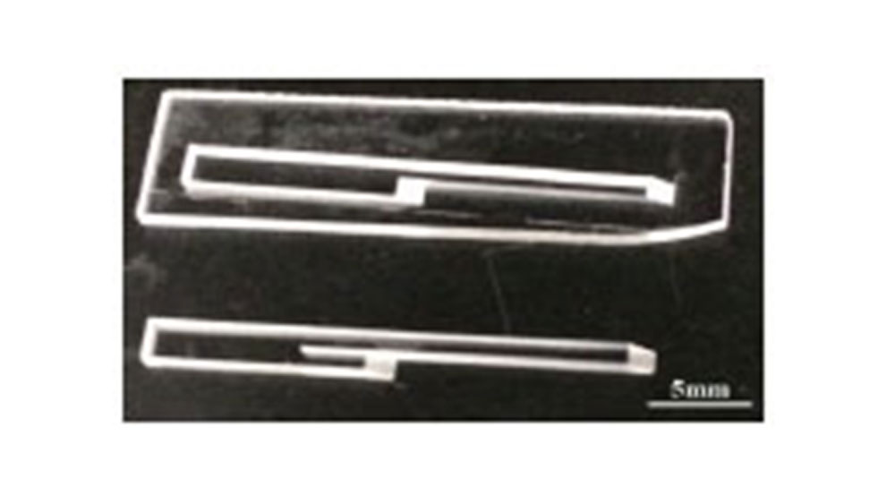 A fabricated waveguide created by Dr. Madsen and her team