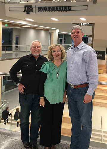 Frank and Jean Raymond with Craig Brown