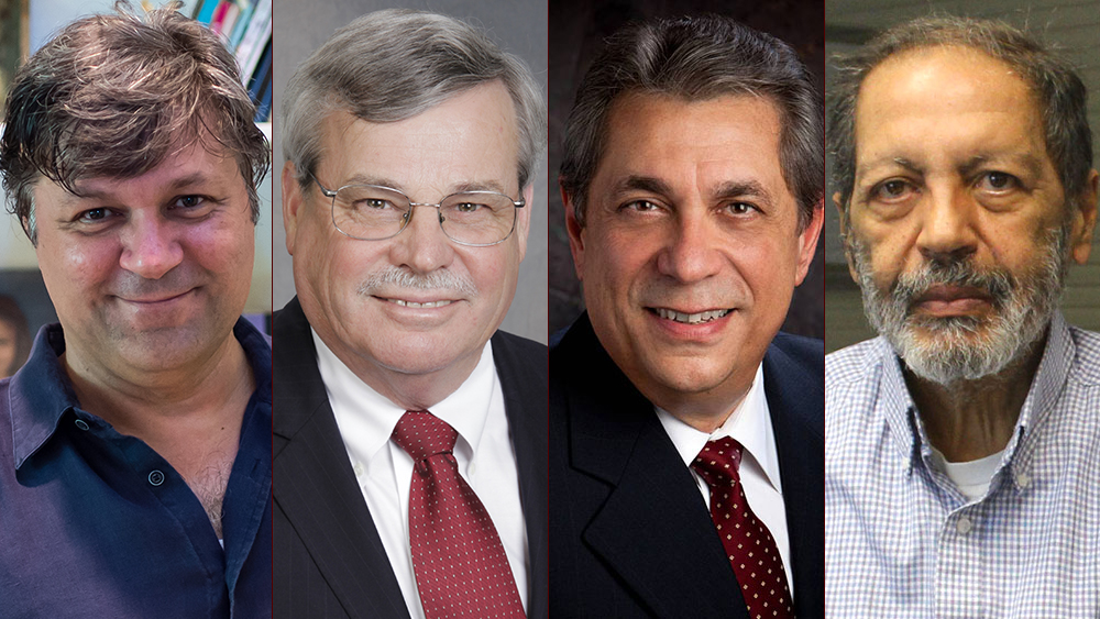 Society of Petroleum Engineers international award winners Dr. Yucel Akkutlu, Dr. Dan Hill, Dr. Marcelo Laprea-Bigott and Dr. Hisham Nasr-El-Din