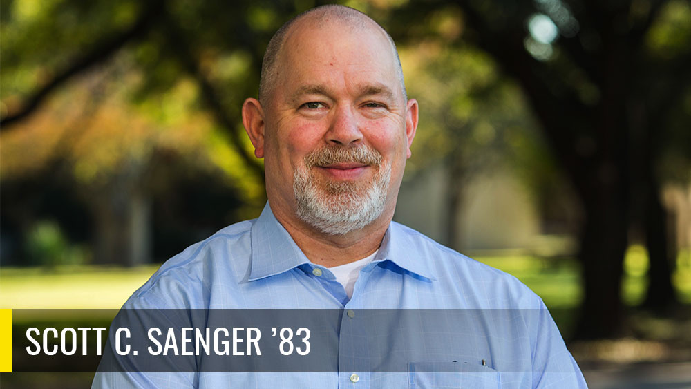 Scott C. Saenger standing outside. 