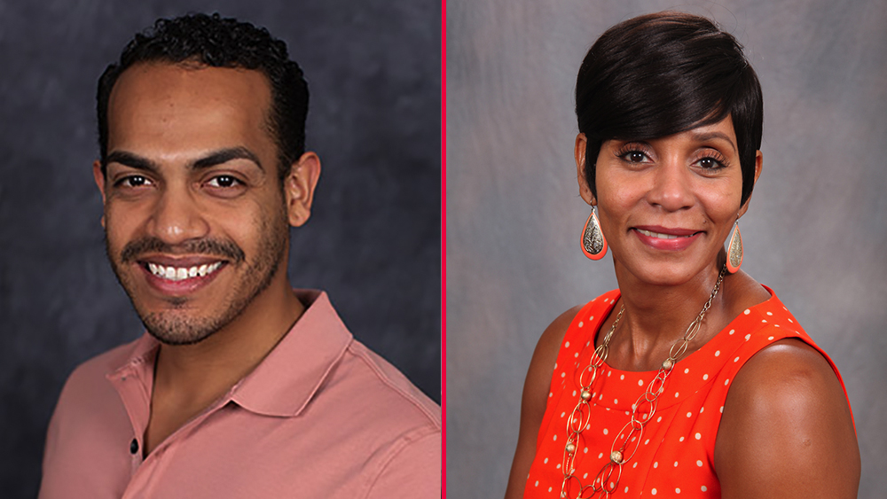 Head shots of Jaime Andres and Yolanda Veals