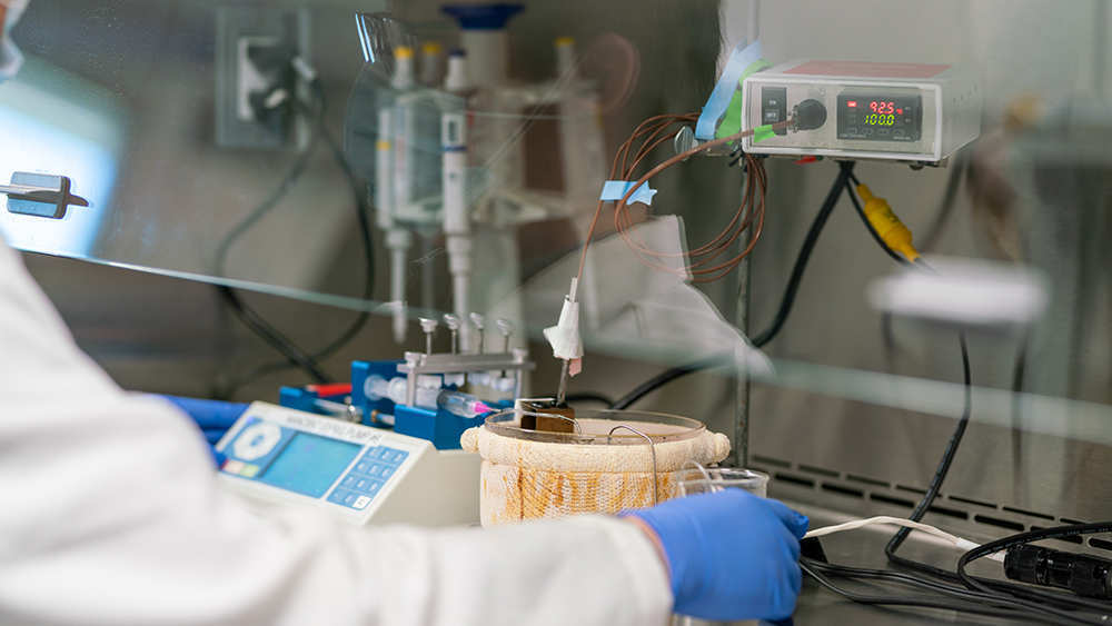 Experimental setup for heat inactivation of Coronavirus