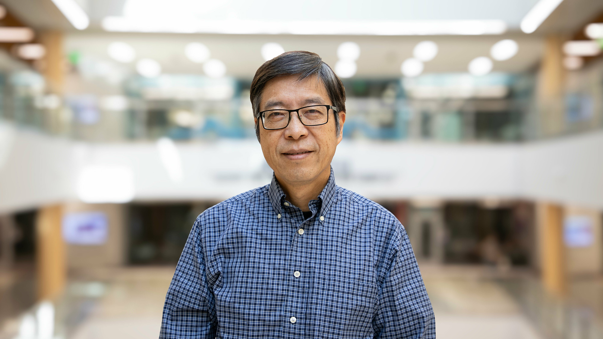 Dr. Jiang Hu in the Zachary Education Complex.