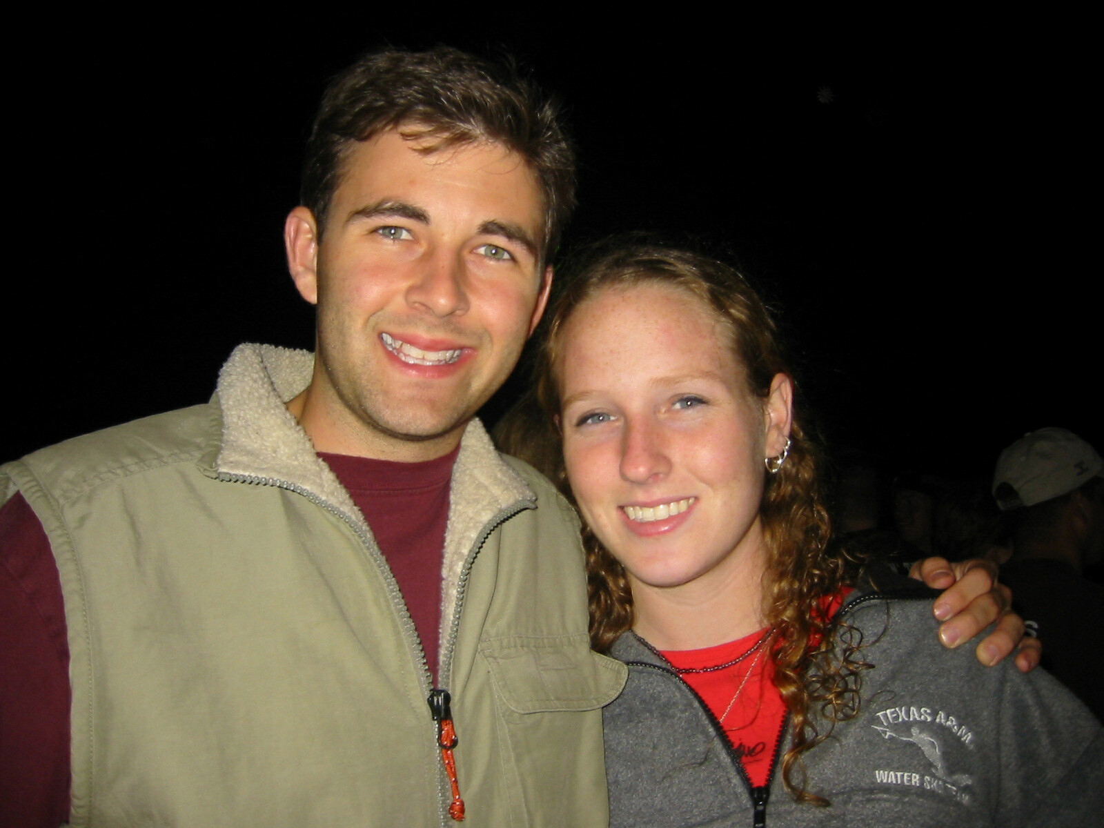 Man and woman pose together.