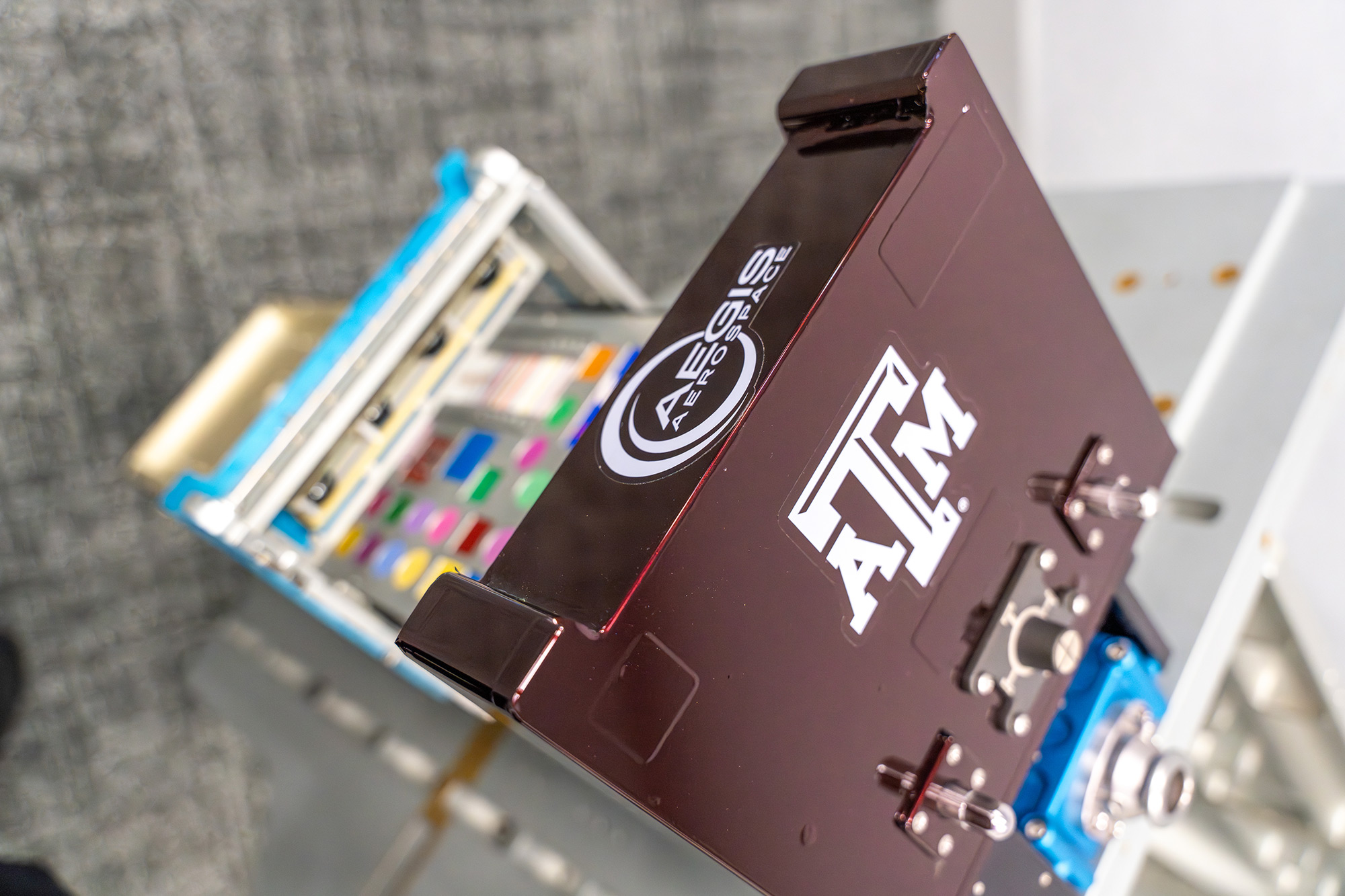 A close-up of part of the TAMU-SPIRIT equipment.
