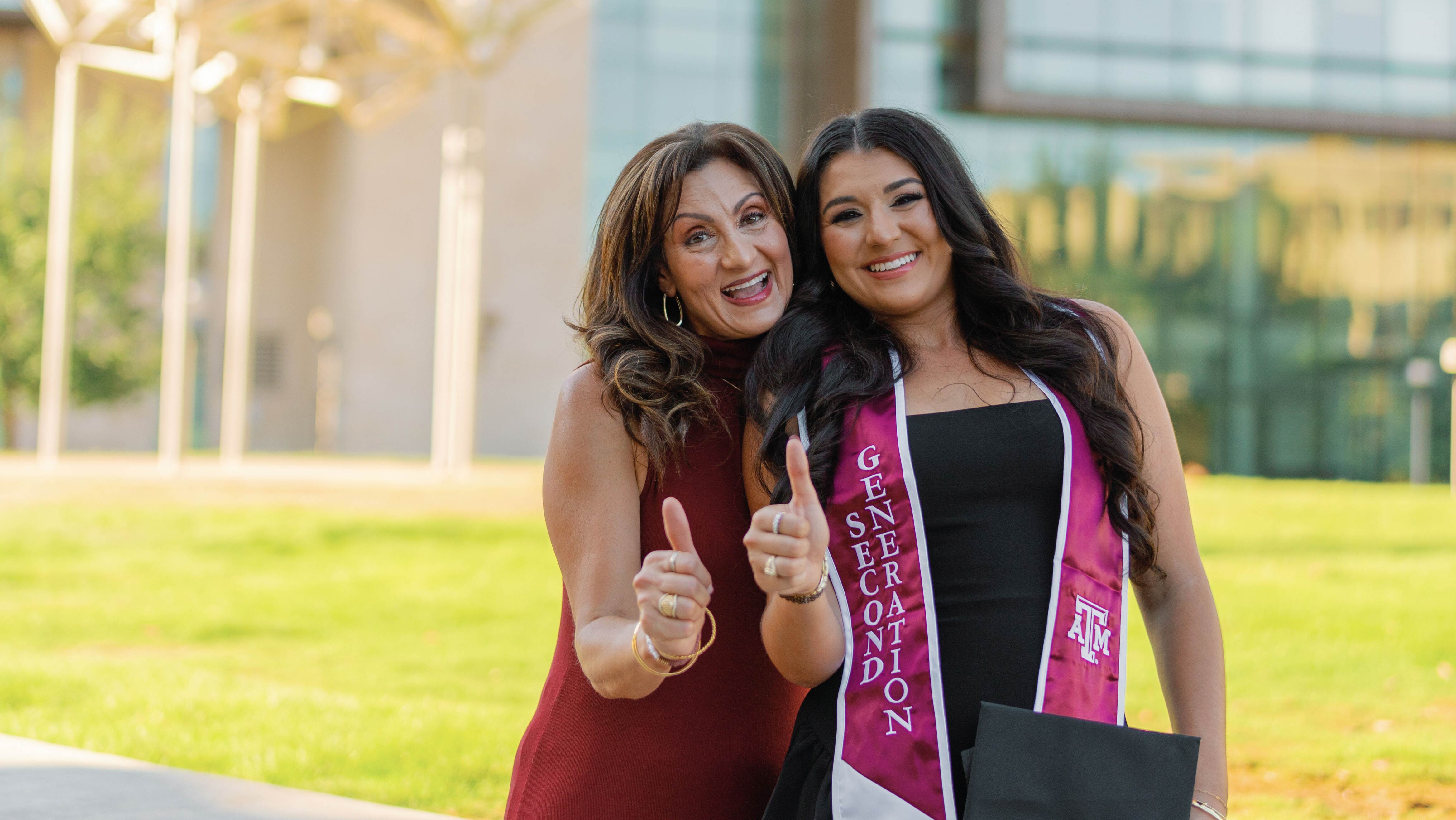 Lisa and Abby Montemayor pose for a photo together.