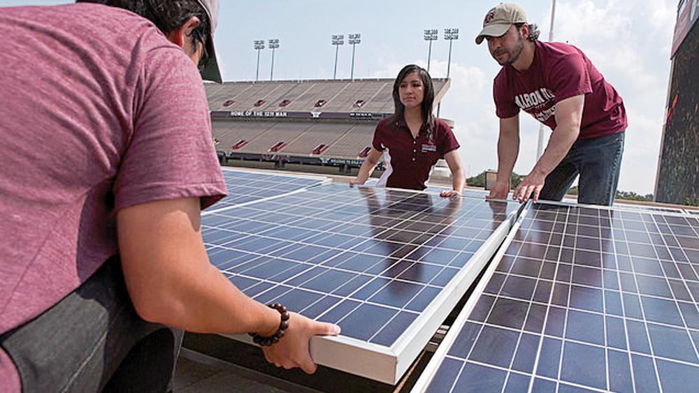 solar panel installation